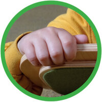 Rockerboard Classic Stepped  - balansbord - Steen groen