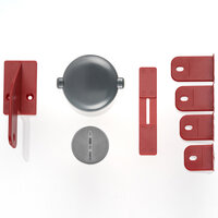 Kastslot voor dubbele deuren van Reer grijs