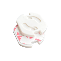 Extra stevige stopcontactbeveiligers met 3M tape - Wit (10 stuks)