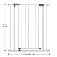 extra hoog klemhekje wit