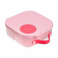 👜 b.box Flamingo Fizz mini lunchbox &ndash; zijaanzicht met draaggreep