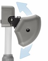 In hoogte verstelbare telescopische stang EasyHeat Flex