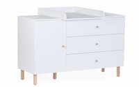 Praktische commode voor babykamer in tijdloos wit van Childhome
