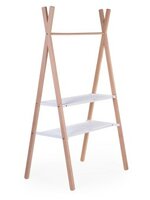 Babybed Tipi met ge&iuml;ntegreerd kledingrek van Childhome