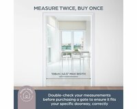 Dreambaby Ava Easyclose traphekje klemhekje wit 75-108 cm