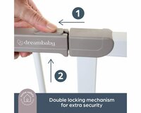 Dreambaby Ava Easyclose traphekje klemhekje wit 75-108 cm
