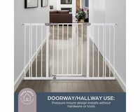 Dreambaby Ava Easyclose Extra breed traphekje klemhekje wit 99 -132 cm