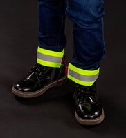 Reer Reflecterende Tape &ndash; 4-pack (neongeel met zilveren streep)