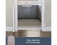 Dreambaby Glide &lsquo;N Hide oprolbaar traphekje | tot 140 cm breed en 90 cm hoog | Wit