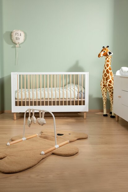 Childhome Bold Blue commode met 4 lades in stijlvolle blauwe en houten afwerking