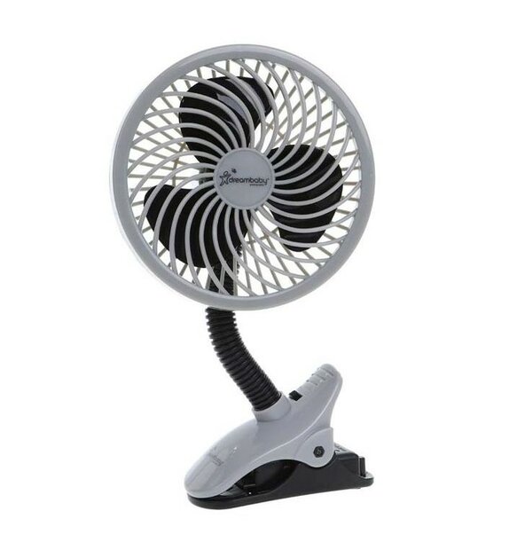 Dreambaby buggy wandelwagen ventilator | Grijs/Zwart