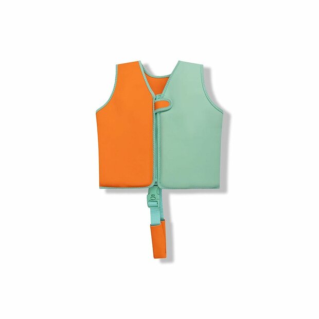 Swim Essentials Zwemvest Vivid Clash oranje/groen 3-6 jaar