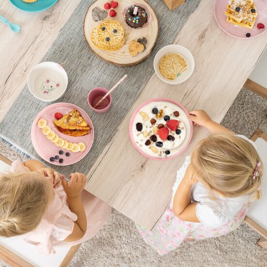 Baby schaaltjes of bakjes van Reer roze 2 stuks 