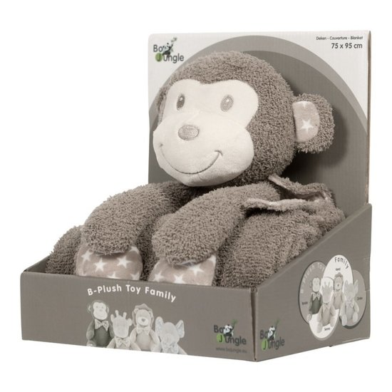 Bo Jungle B-plush toy Apenknuffel met deken | Tambo