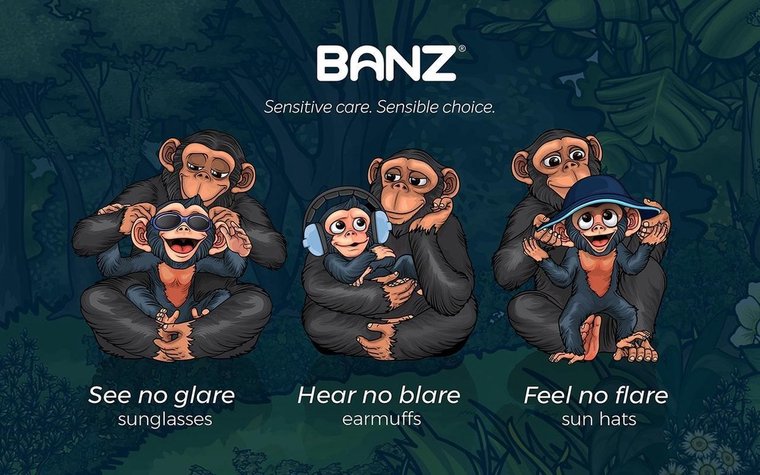 Banz Kidz gehoorbeschermer Zwart