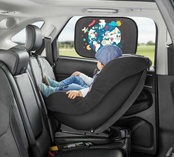 Reer Zelfklevend Auto Zonnescherm TravelKid 2 Stuks