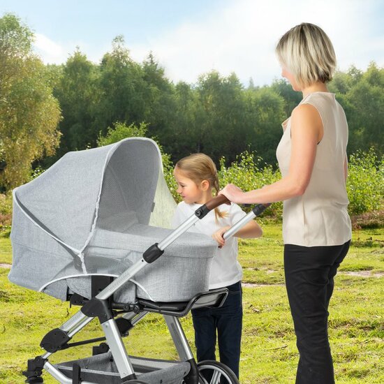 BiteSafe insectenbescherming voor kinderwagen wit