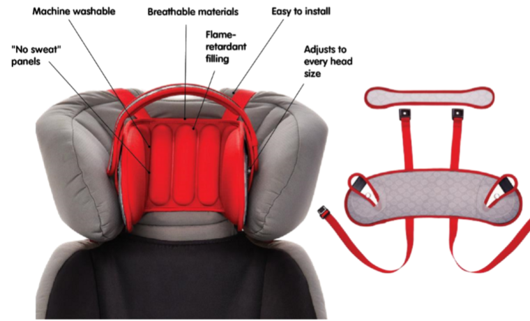 hoofdsteun voor autostoel