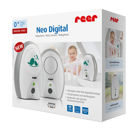 Reer Digitale Babyfoon NEO wit/grijs