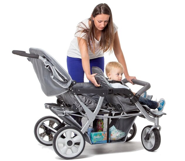 grote gezin kinderwagen