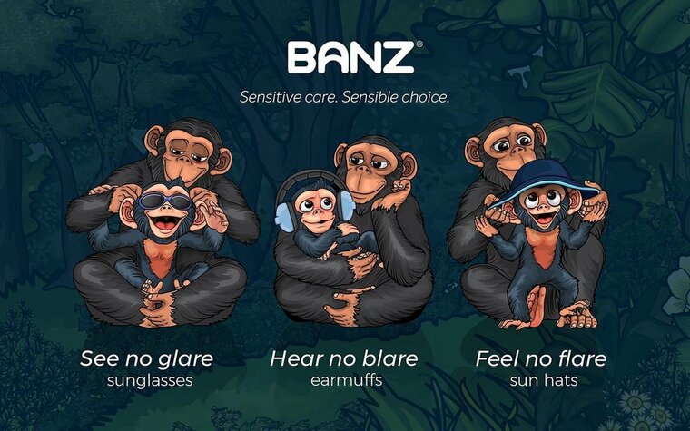 Kidz BANZ zonnebril roze camo (2-5 jaar)