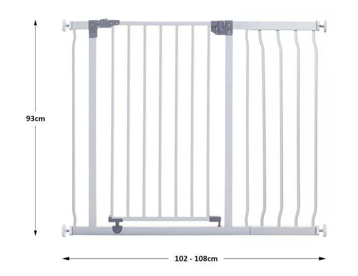 Dreambaby Liberty extra hoog klemhekje | 102-108cm Wit