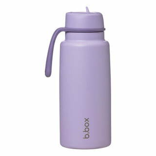 B.box ge&iuml;soleerde Flip Top drinkfles 1L | Lilac Love