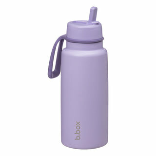 B.box ge&iuml;soleerde Flip Top drinkfles 1L | Lilac Love