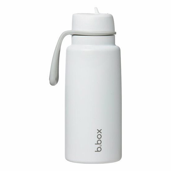 B.box ge&iuml;soleerde Flip Top drinkfles 1L | White Out