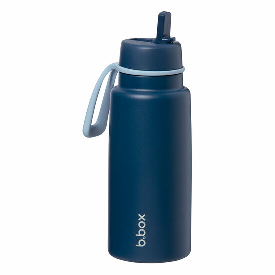 B.box ge&iuml;soleerde Flip Top drinkfles 1L | Midnight