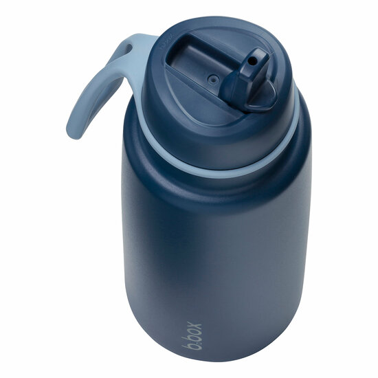 B.box ge&iuml;soleerde Flip Top drinkfles 1L | Midnight