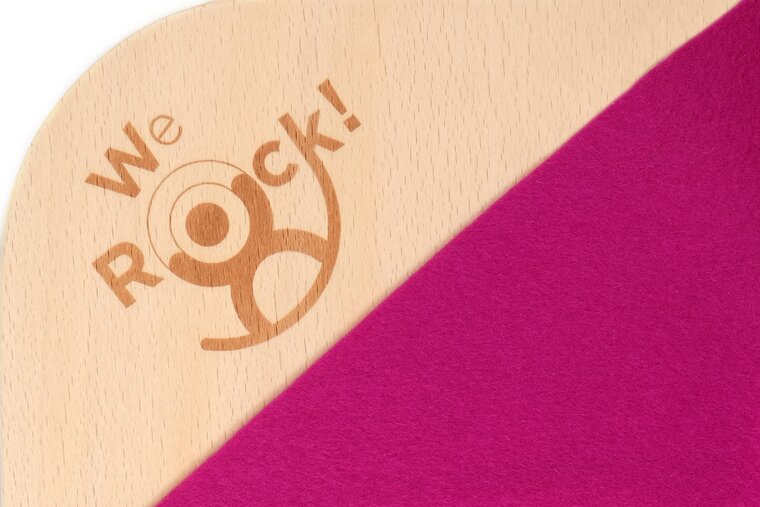 Rockerboard Moon Stepped  - balansbord - Rood-Violet