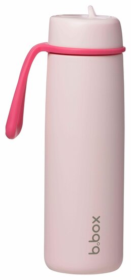 B.box ge&iuml;soleerde Flip Top drinkfles 690ml | Pink Paradise