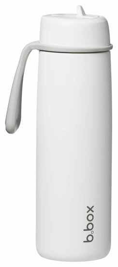 B.box ge&iuml;soleerde Flip Top drinkfles 690ml | White Out