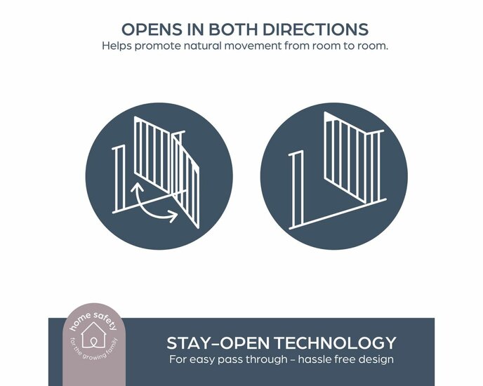 Dreambaby Ava Easyclose traphekje klemhekje wit 75-108 cm