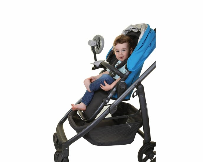 Dreambaby buggy wandelwagen ventilator | Grijs/Zwart