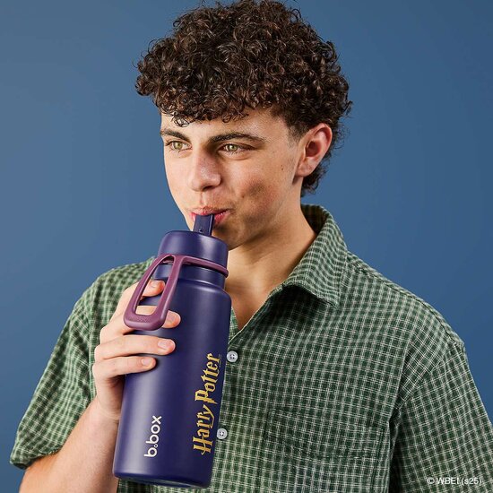 B.box ge&iuml;soleerde Flip Top drinkfles 1L | Harry Potter&reg;