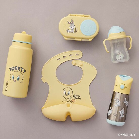 B.box ge&iuml;soleerde Flip Top drinkfles 1L | Looney Tunes