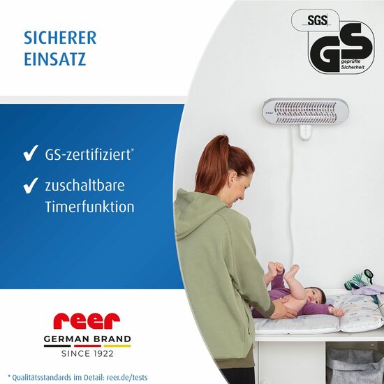 Reer HeatCare+ commode verwarmer boven verschoonplek