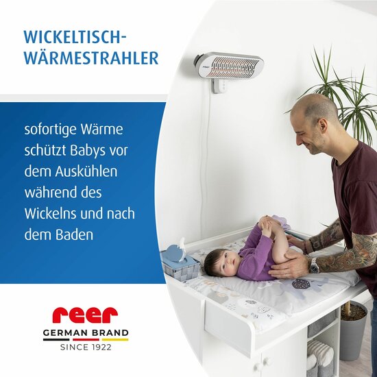 Reer HeatCare+ commode verwarmer boven verschoonplek