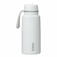 B.box ge&iuml;soleerde Flip Top drinkfles 1L | White Out