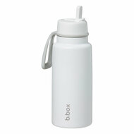 B.box ge&iuml;soleerde Flip Top drinkfles 1L | White Out