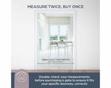 Dreambaby Ava Easyclose traphekje klemhekje wit 75-108 cm