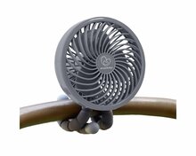 Dreambaby Smart-Grip Deluxe Ventilator | Draagbare kinderwagenventilator met flexibele poten | Grijs